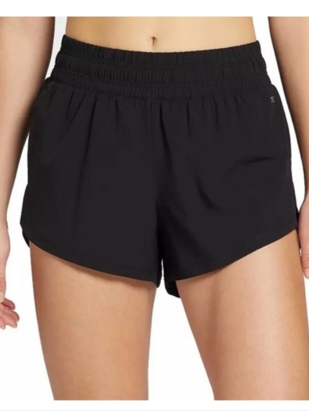 DSG Size M Black Athletic Elastic-Waist Running Shorts